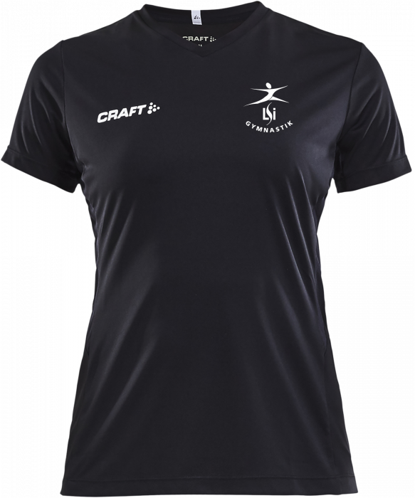 Craft - Lsi Ss T-Shirt Dame - Negro